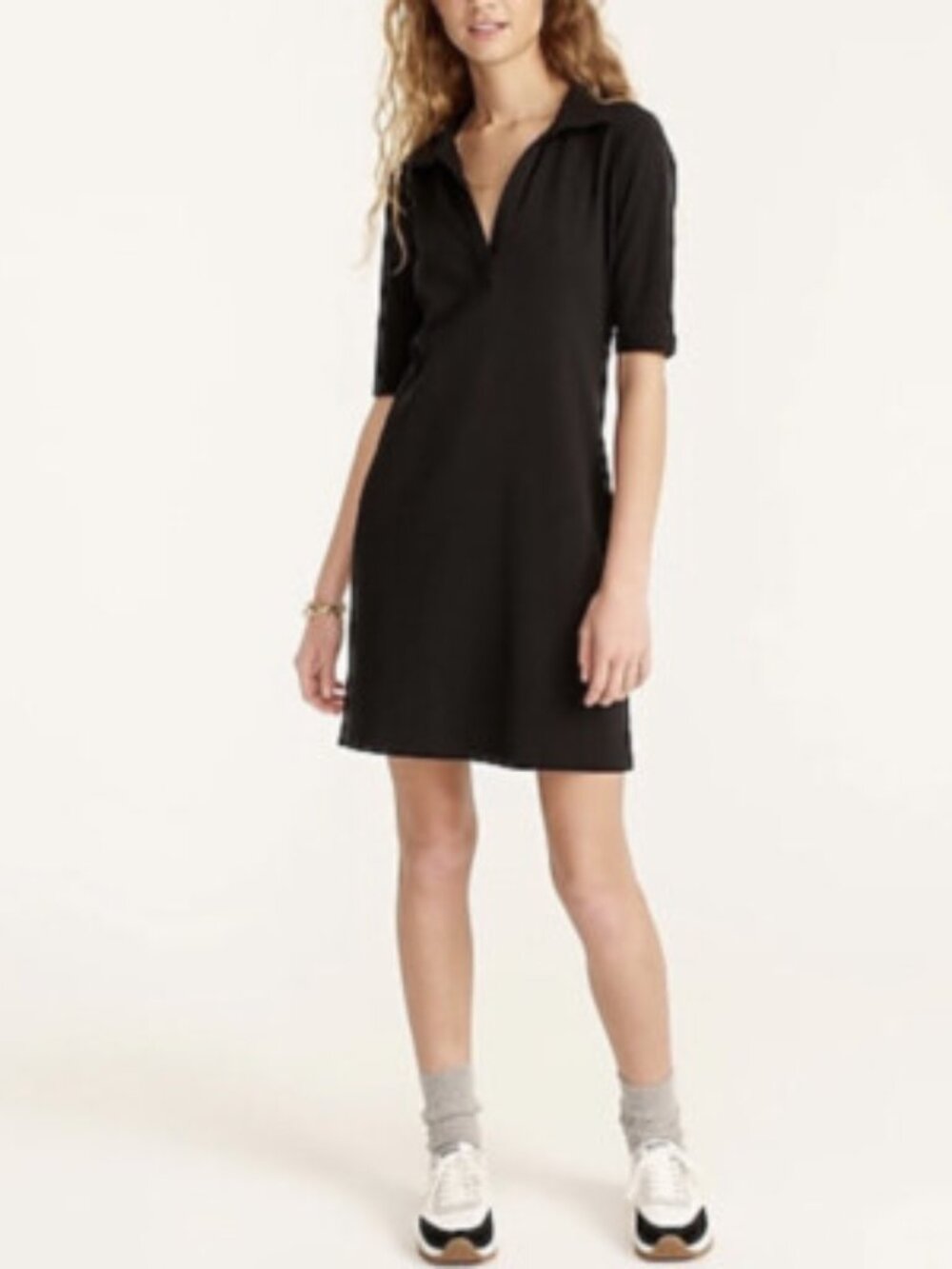 J.Crew Perfect-Fit Polo Dress Black - NWT Size M